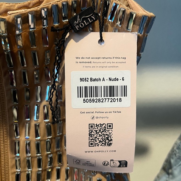 Oh Polly Charnelle embellished bandeau top - Picture 4 of 7